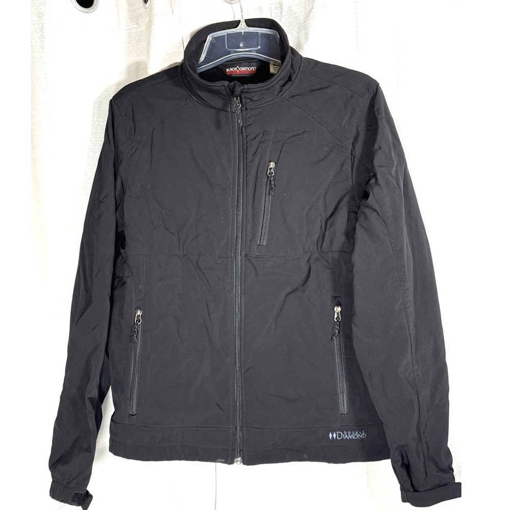 Black Diamond Men's Medium‎ Black Lightweight Softshell Jacket pocket